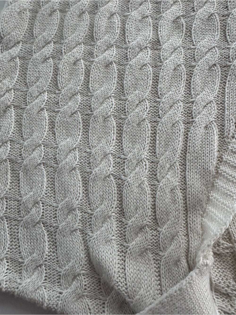 Cream Cable Knit Collared Button-Up Women’s Sweater Cardigan - Picture 6 of 12